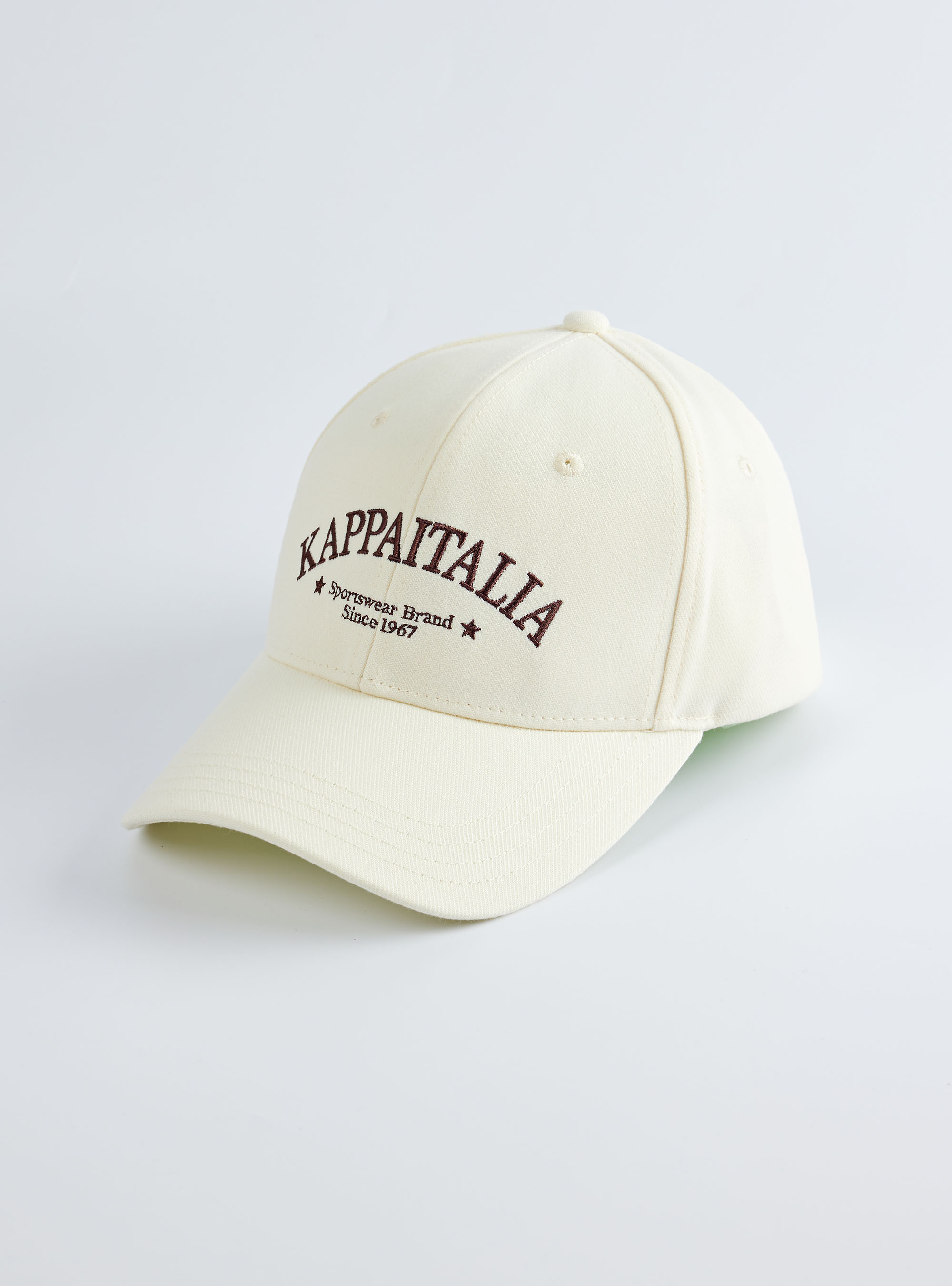 學院風字母刺繡球帽 (米白）