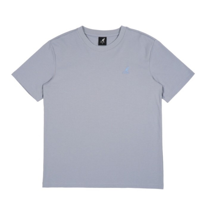 KANGOL 短T 灰藍 經典 繡花T 短袖 上衣 女 6522100881