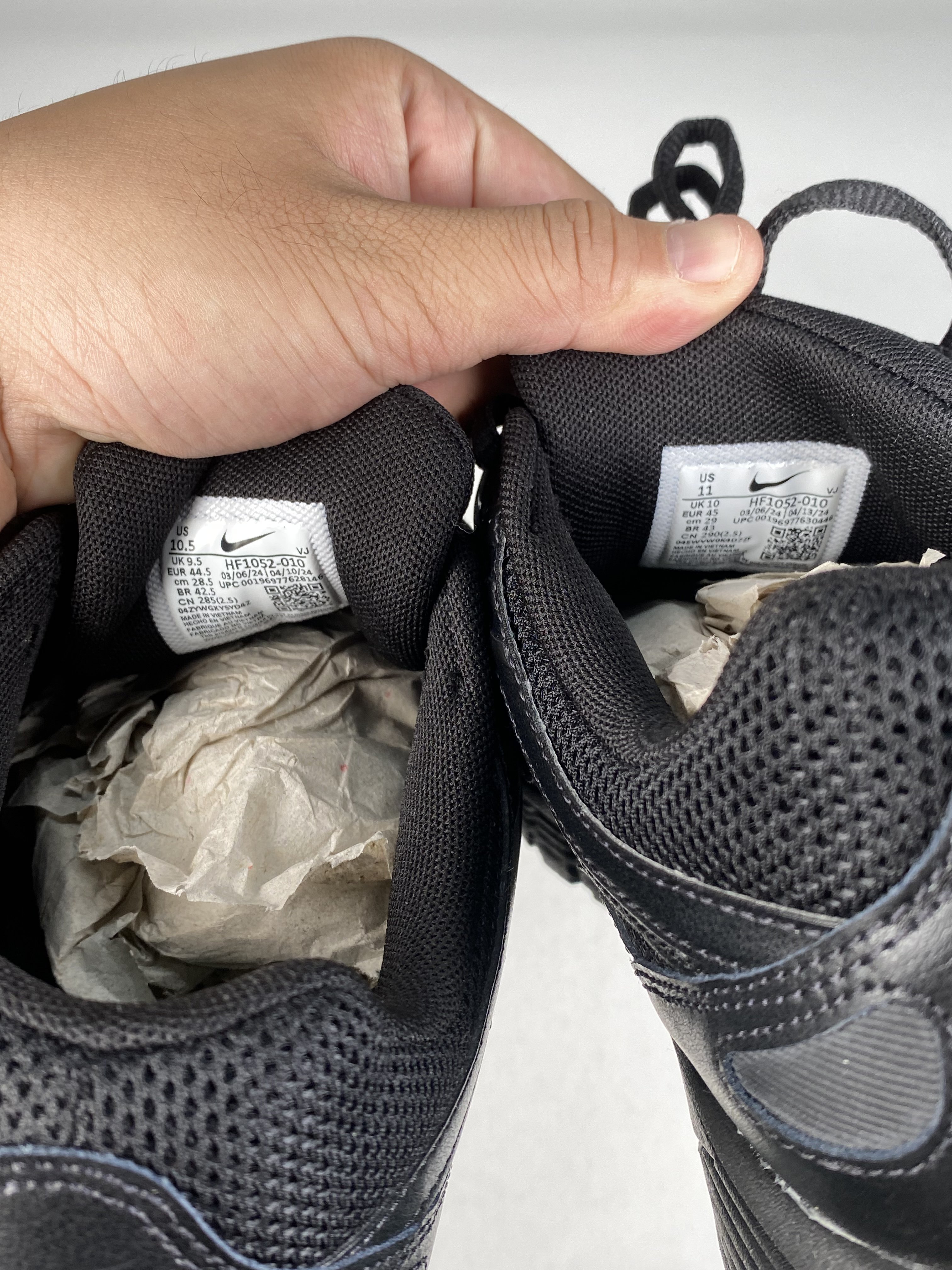 兩腳尺寸不同 HF1052-010 M11 NIKE P-6000 TRK3 "Black" 全黑白勾 復古 慢跑鞋 男鞋