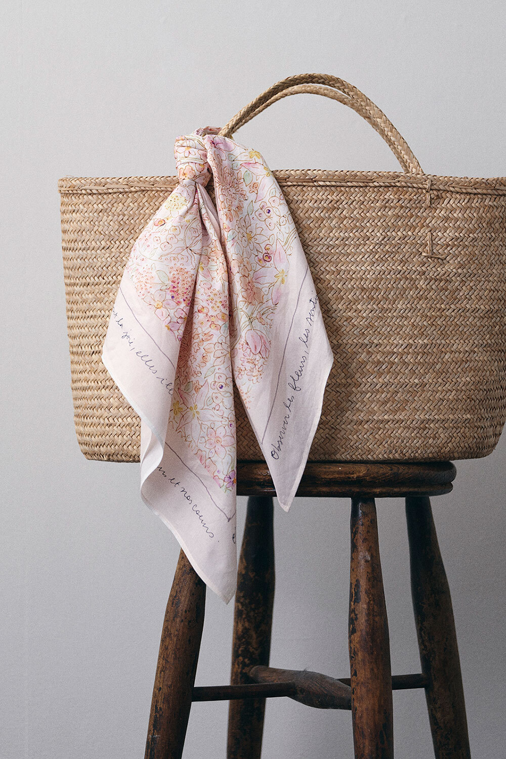 fog linen work - ISABELLE BOINOT 圍巾 / 粉紅