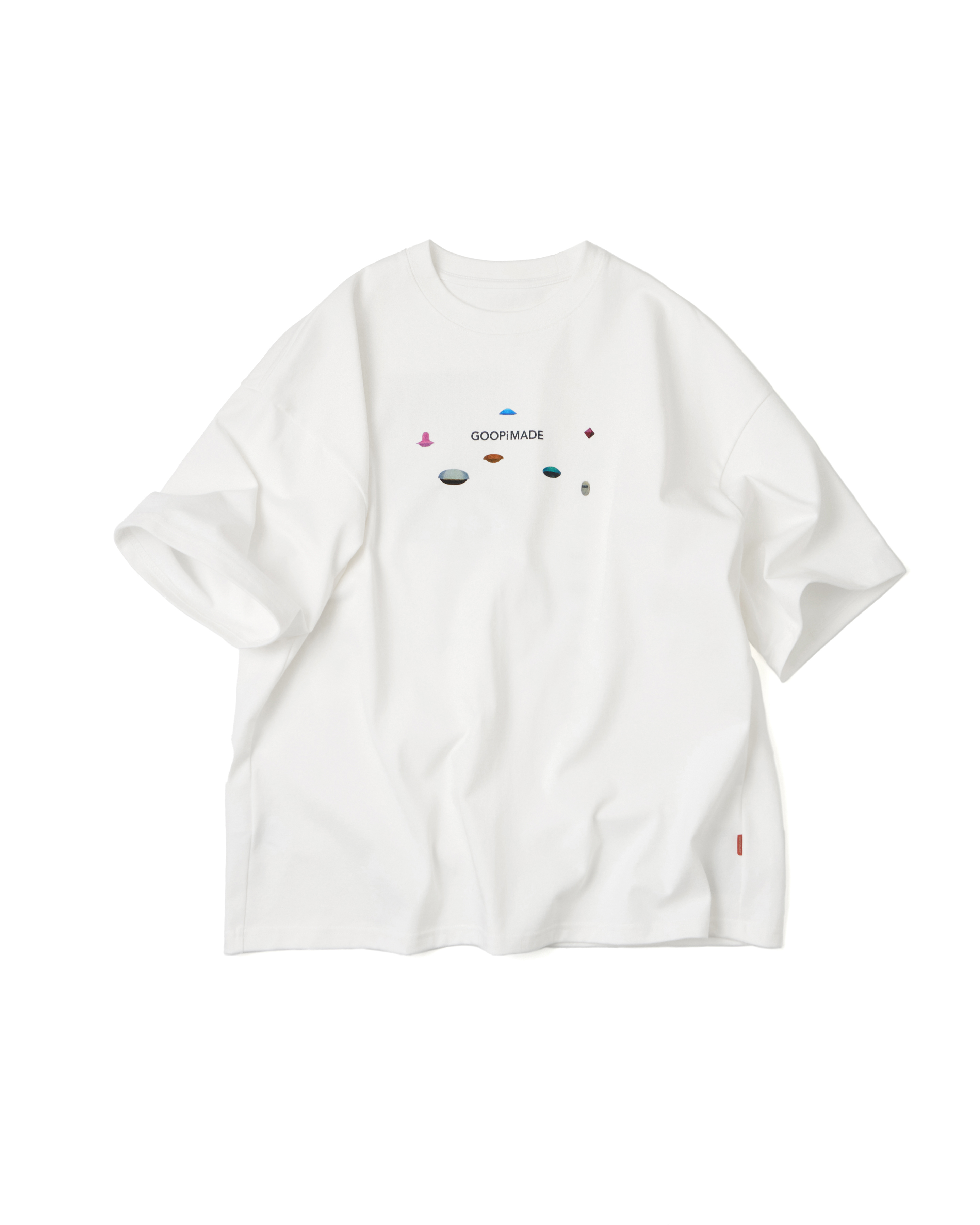 GOOPiMADE Prodip Leung - “UFO” Limited Logo Tee - White