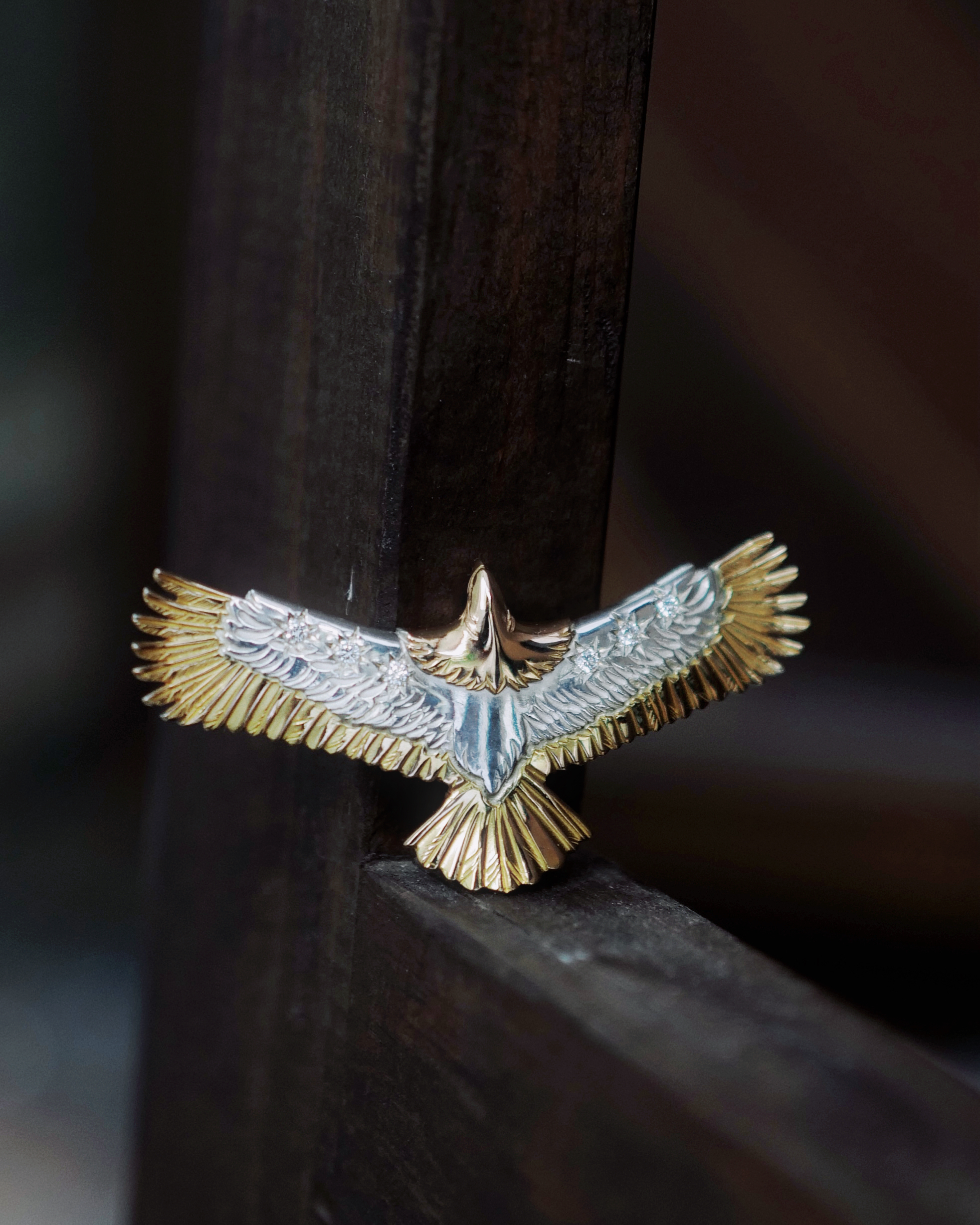 玫瑰金間金鷹Eg-02 w/ diamond x6*