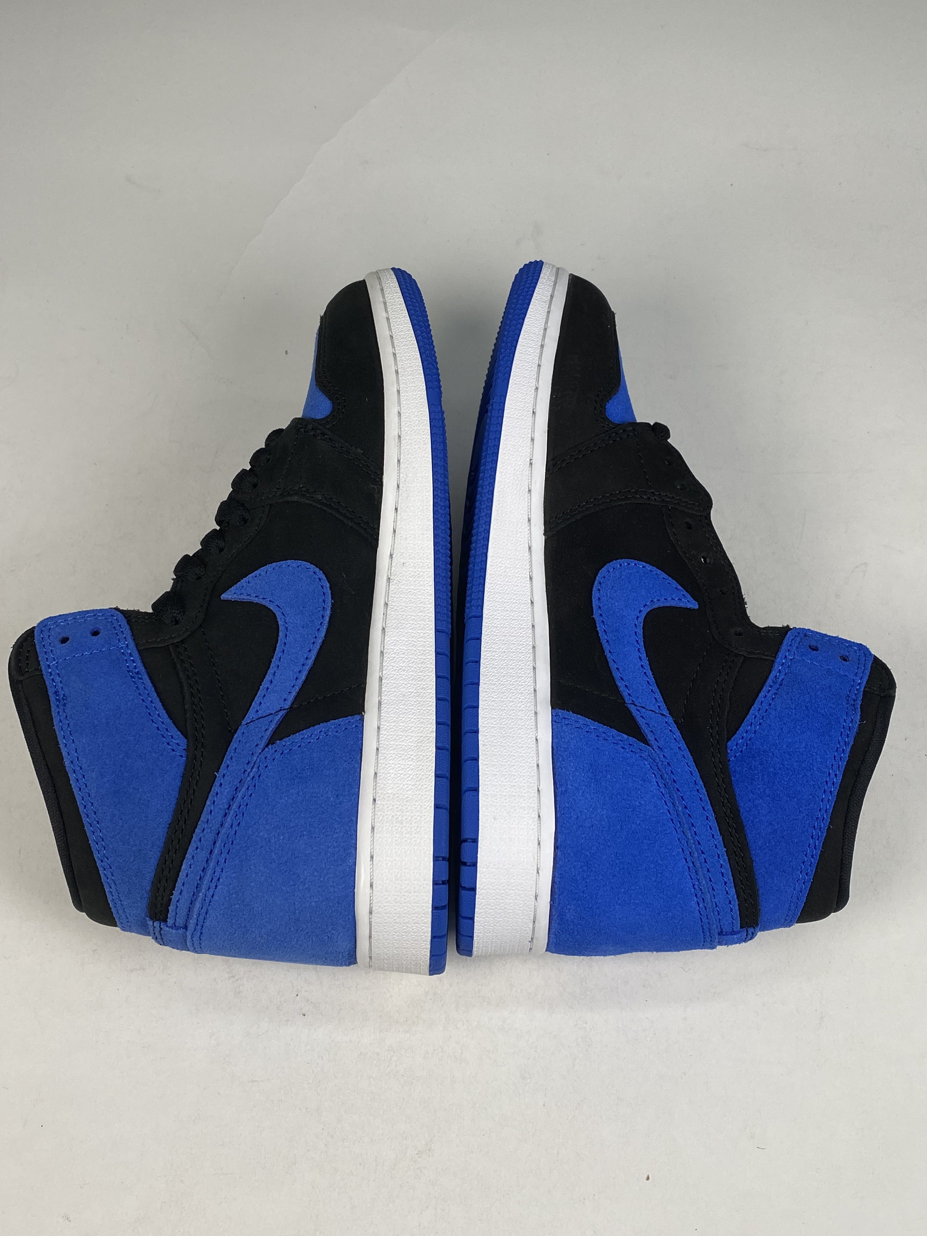 兩腳鞋面色差 FD1437-042 6.5Y Air Jordan 1 Retro High OG "Royal Reimagined" GS 皇家藍 麂皮 女款 大童