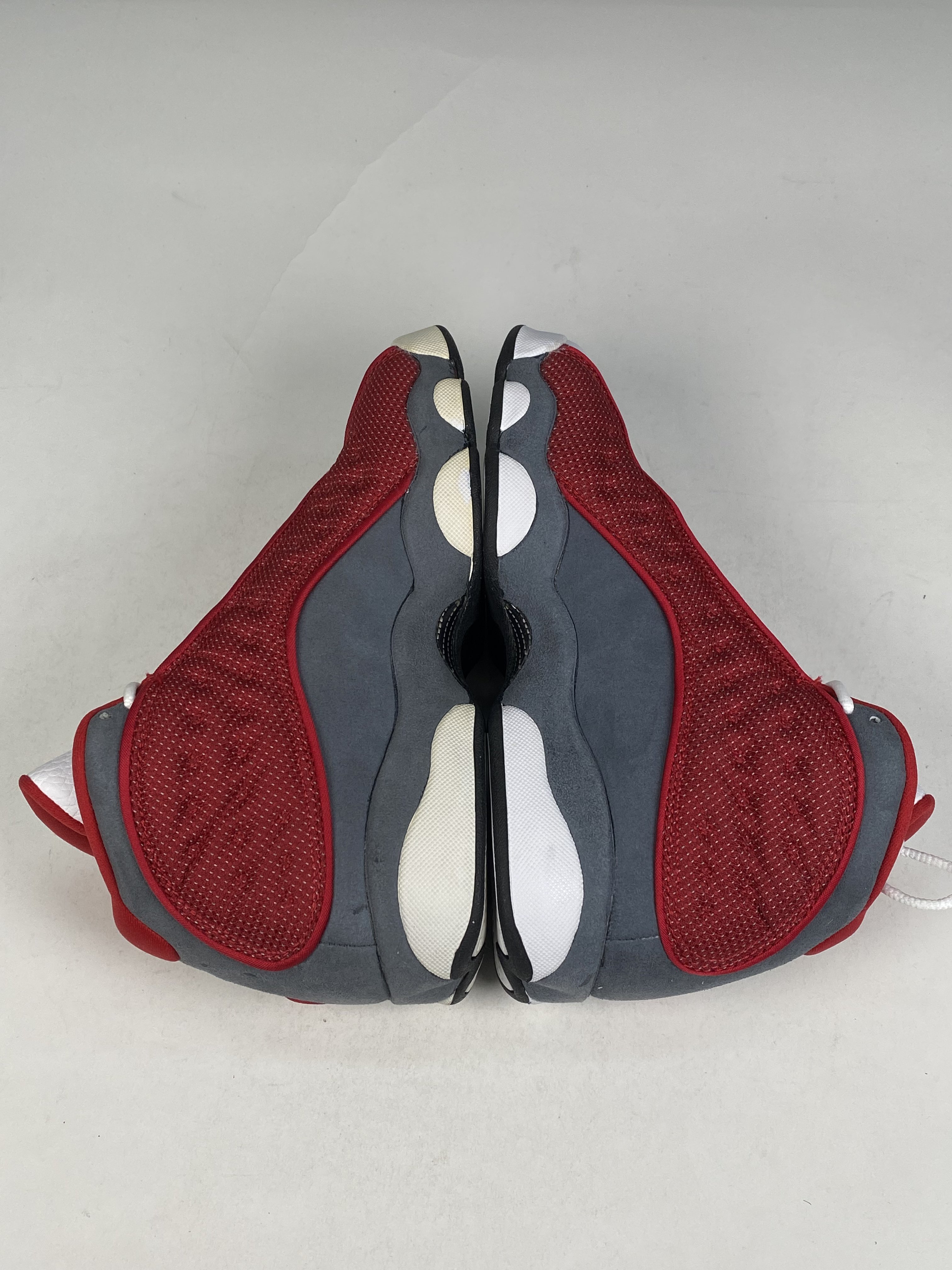 左腳明顯泛黃 884129-600 5.5Y Air Jordan 13 '' Red Flint ' GS 火石紅女款