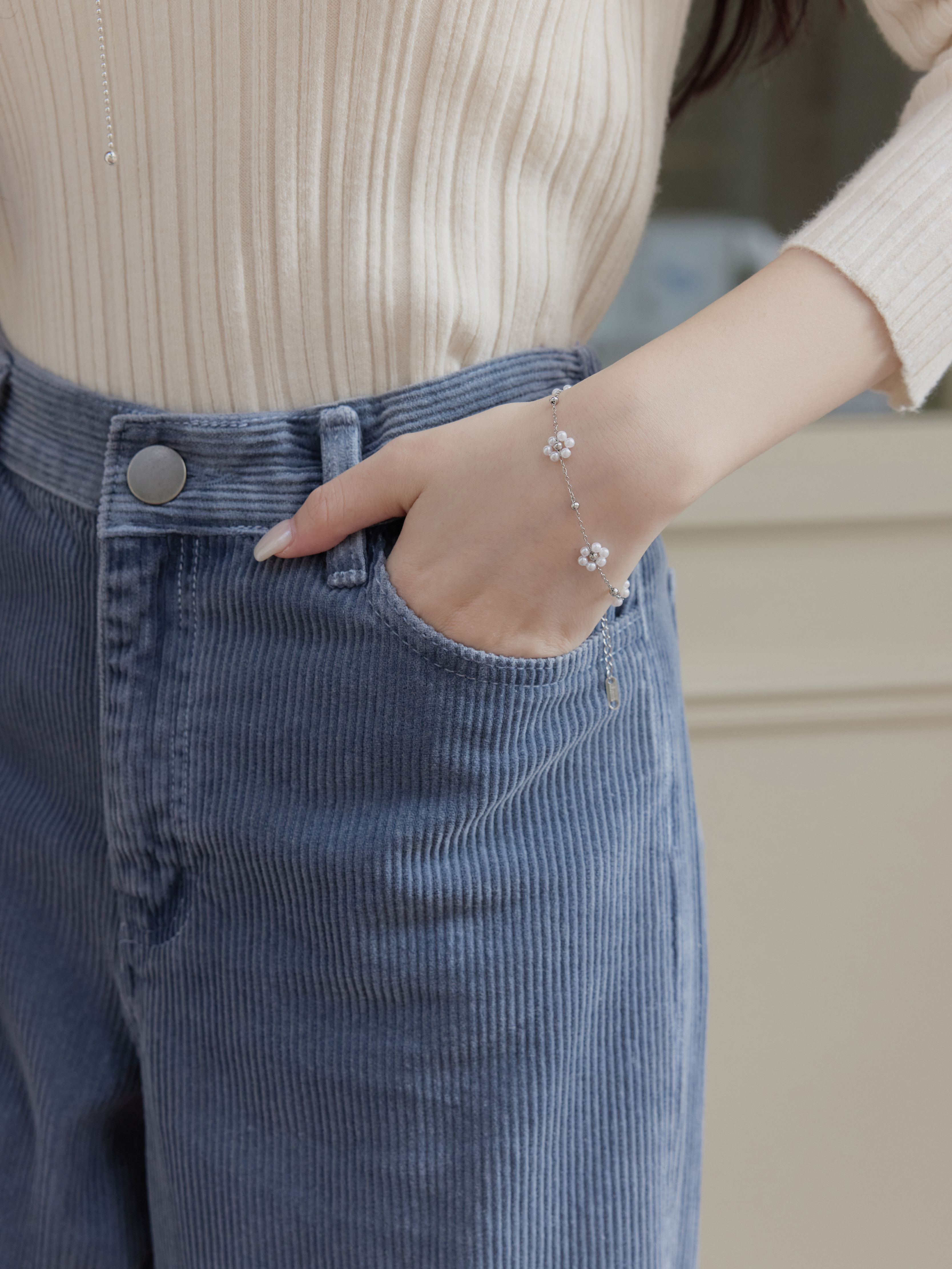 典雅珠珠小花手鍊