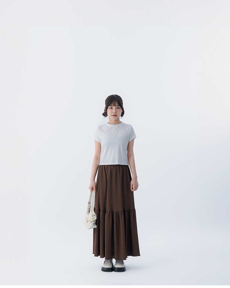 Three-dimensional pleated cake dress, available in three colors【03021739】in stock+pre-order