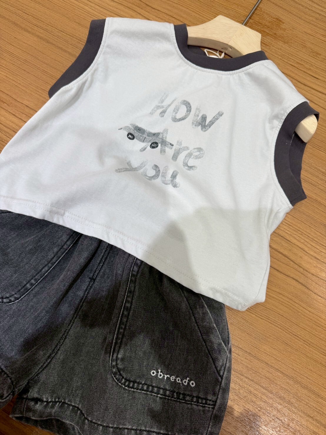 9168刷舊字母背心