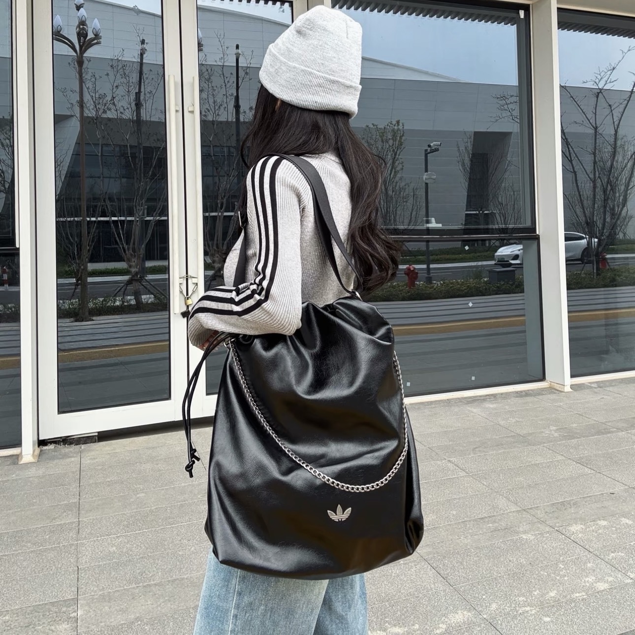 ADIDAS ORIGINALS 流浪包 大容量 肩背 束口 兩色 KS5156/KS5157