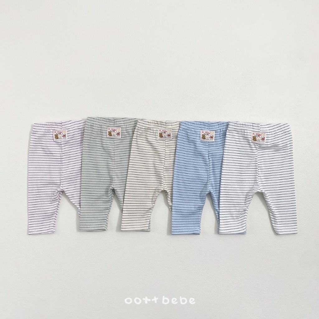 韓國🇰🇷OOTTBEBE 條紋小標內搭褲(XS-XL)