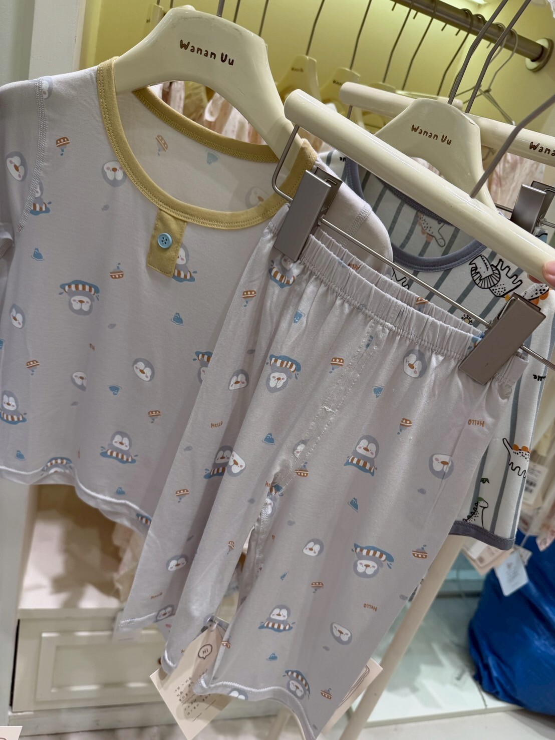 S9173 企鵝7分童睡衣