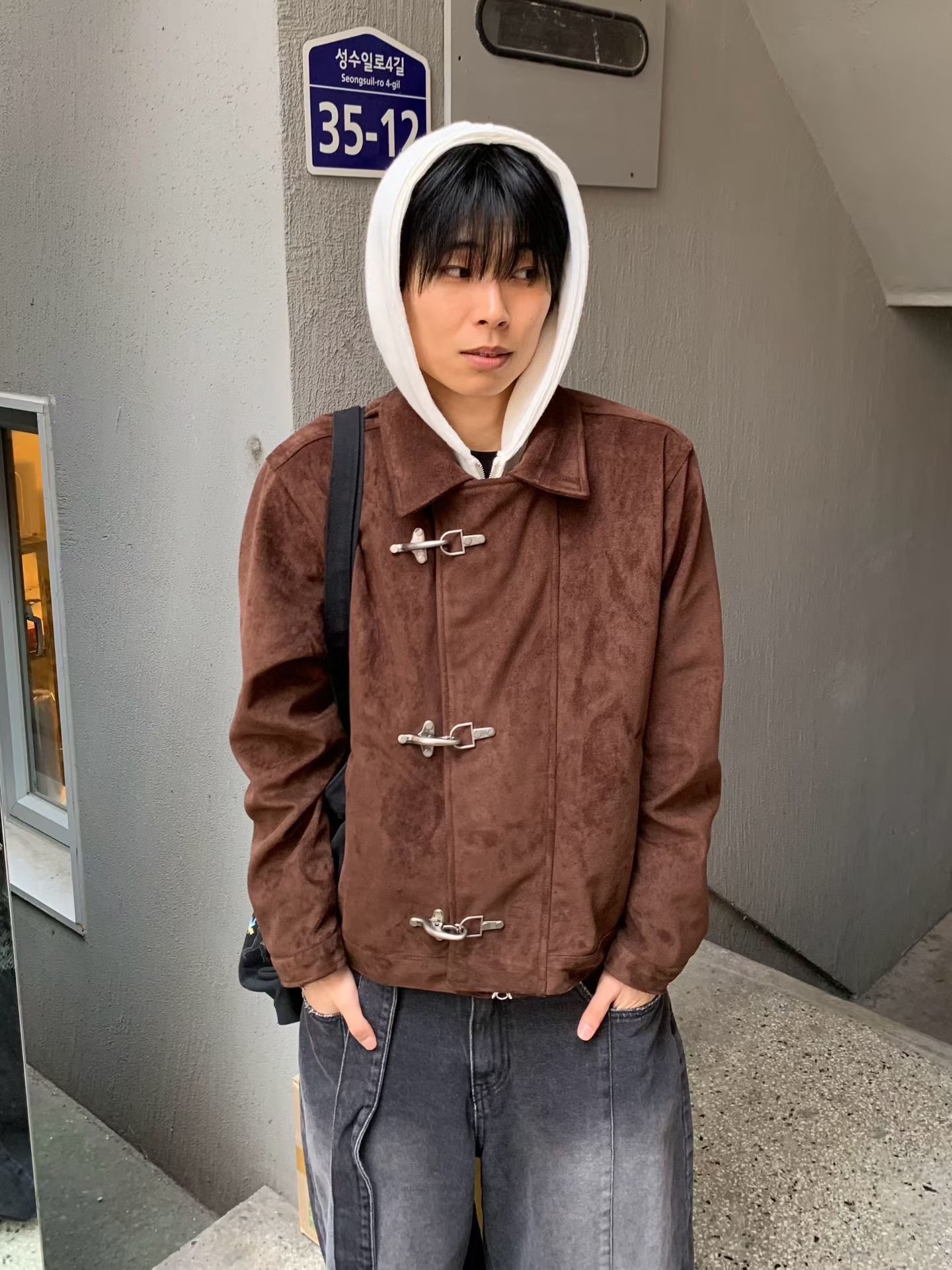 麂皮消防扣夾克（薄挺）