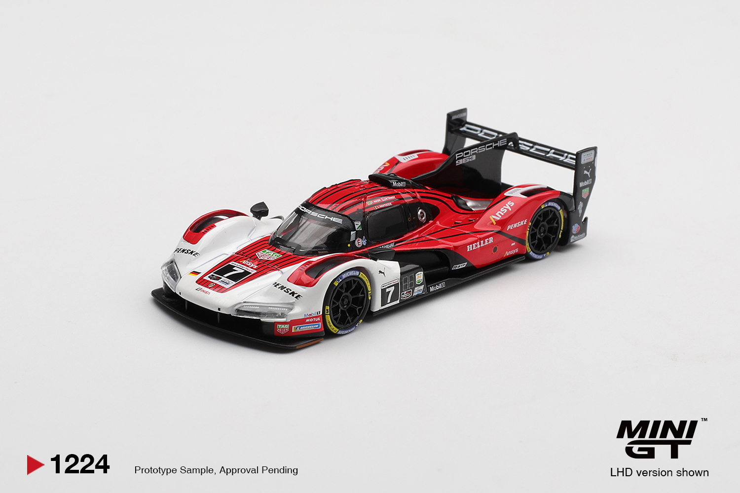 預訂:1/64 MINI GT Porsche 963 #7 Porsche Penske Motorsport   2025 IMSA Daytona 24 Hrs Winner (MGT01224-L)