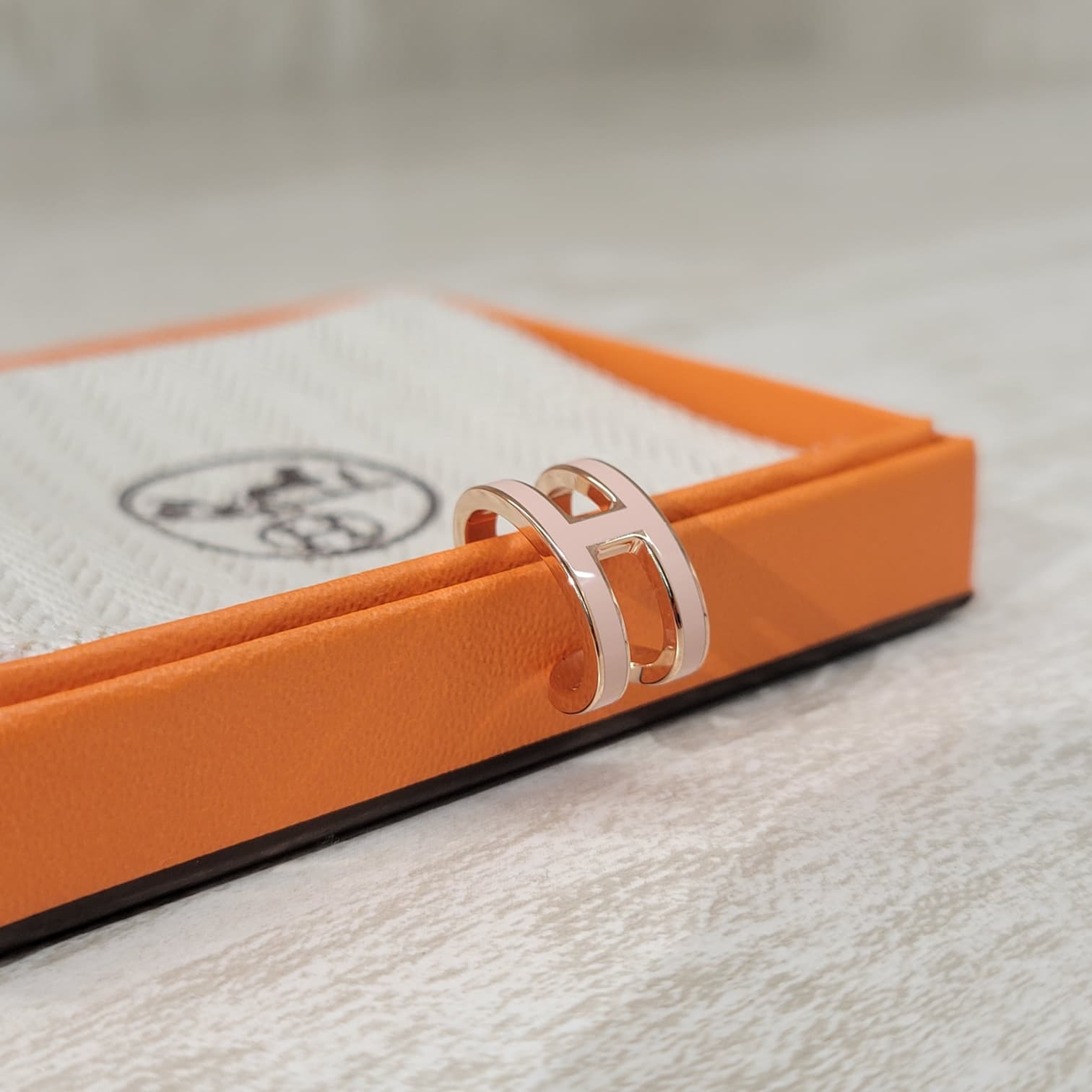 HERMES Pop H ear cuff rose dragée FO 粉/玫瑰金