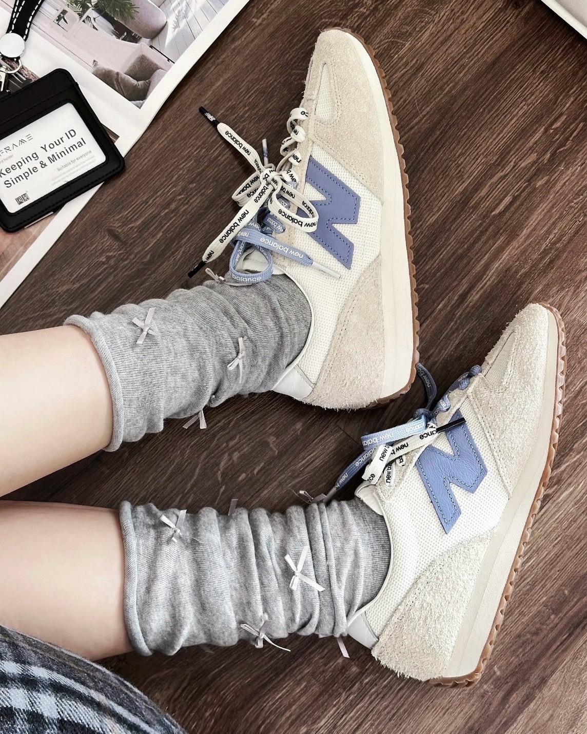 <員瑛 田曦薇同款>New Balance NB471 麂皮 運動鞋 雙鞋帶 MIU風 海鹽米白