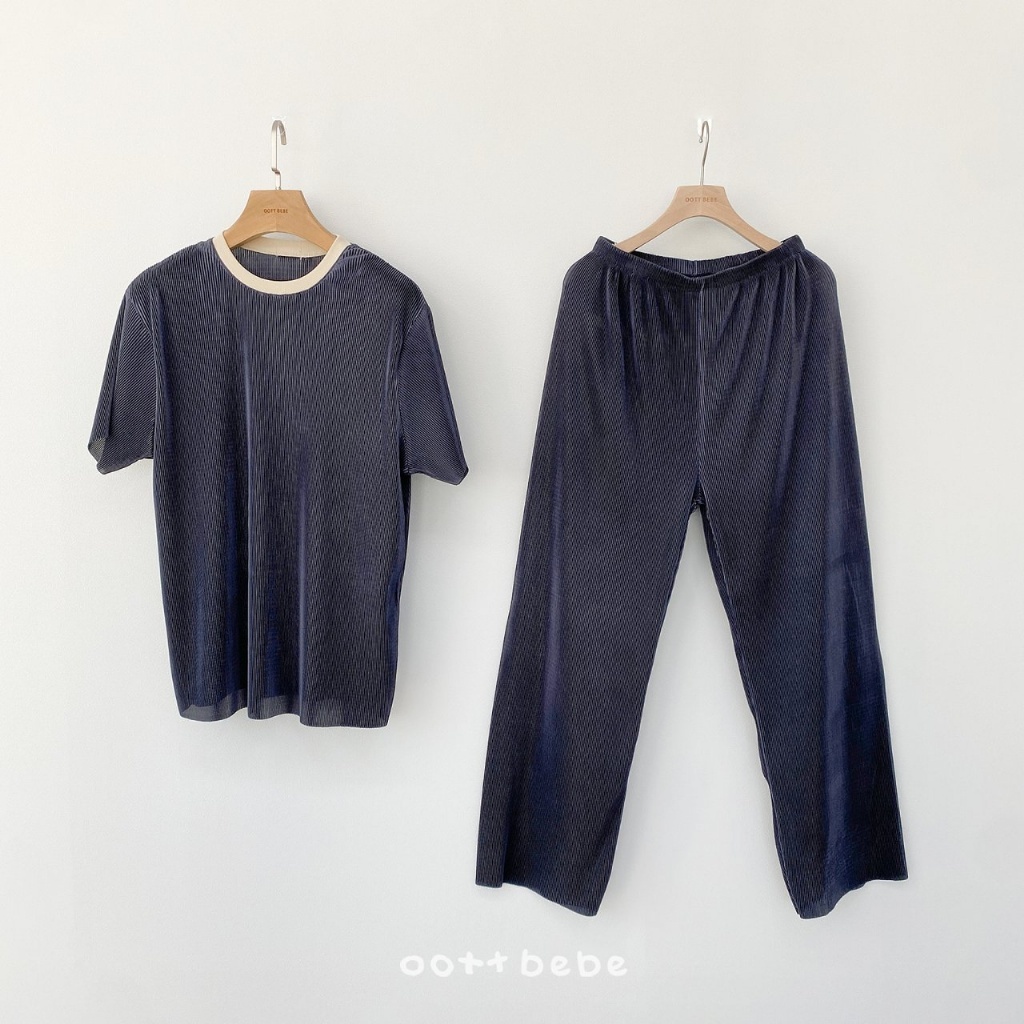 韓國🇰🇷OOTTBEBE 閃亮百褶大人套裝(Freesize)
