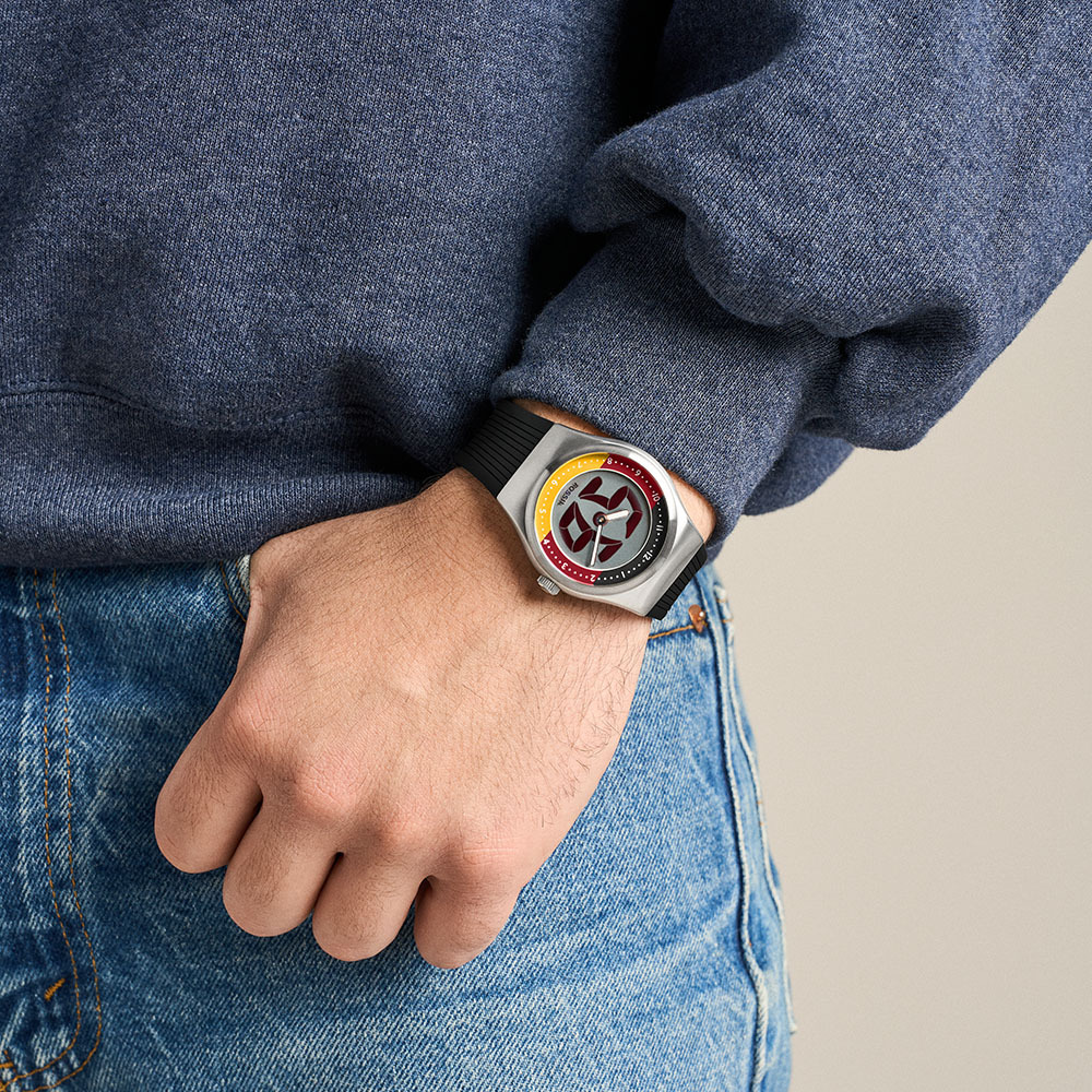 Big Tic World Flags系列限定手錶-德國配色 黑色橡膠錶帶 40 MM LE1239