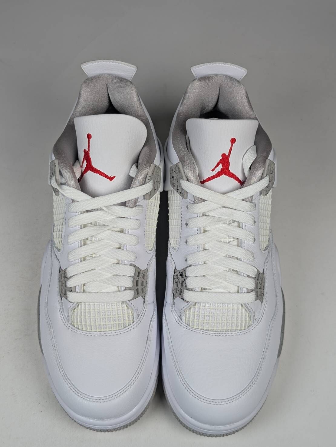 大小腳 左10.5 右10 左右腳鞋面微泛黃 CT8527-100/10 Air Jordan 4 '' Tech Grey '' OREO 白水泥 男鞋