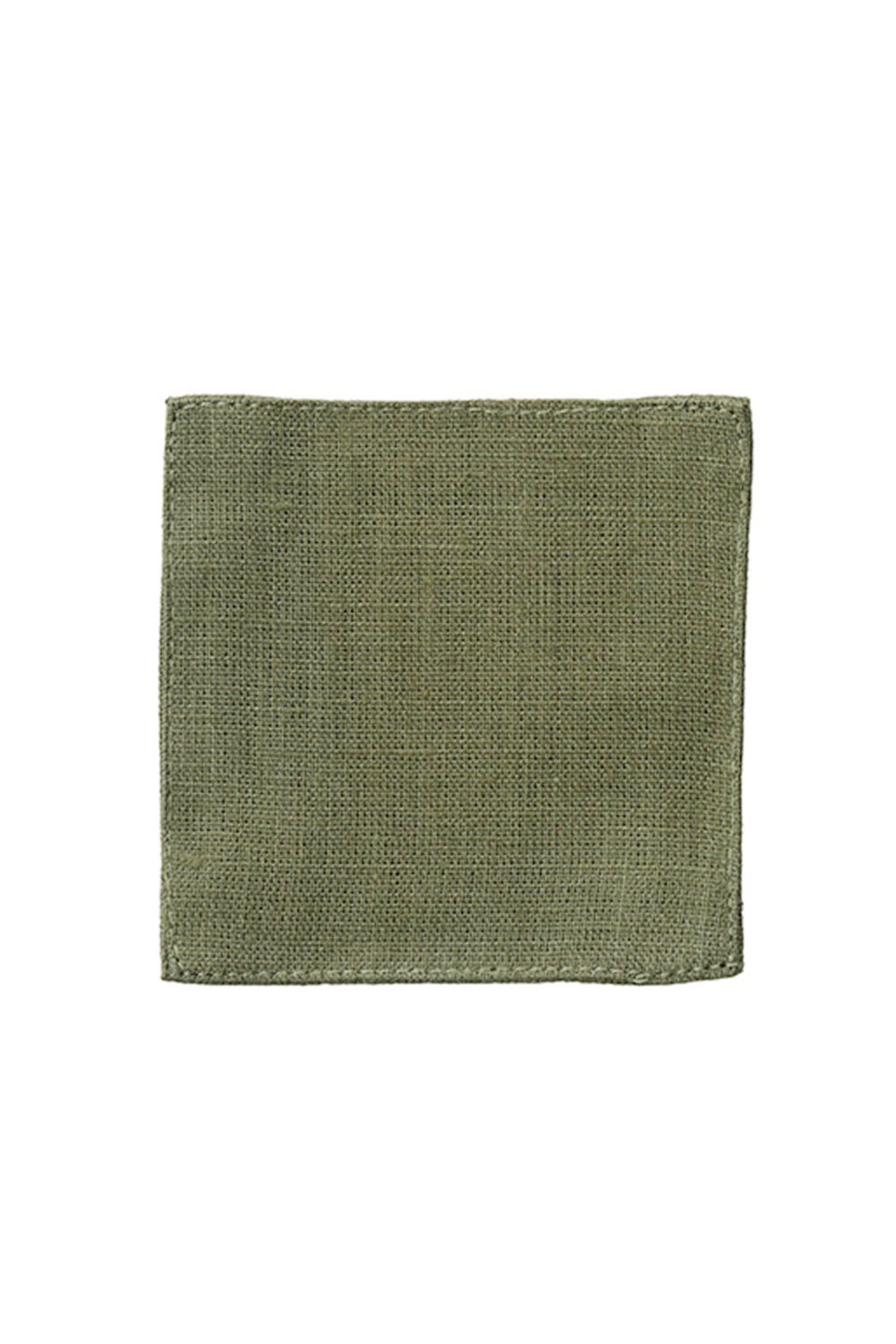 fog linen work  -亞麻杯墊／香茅綠