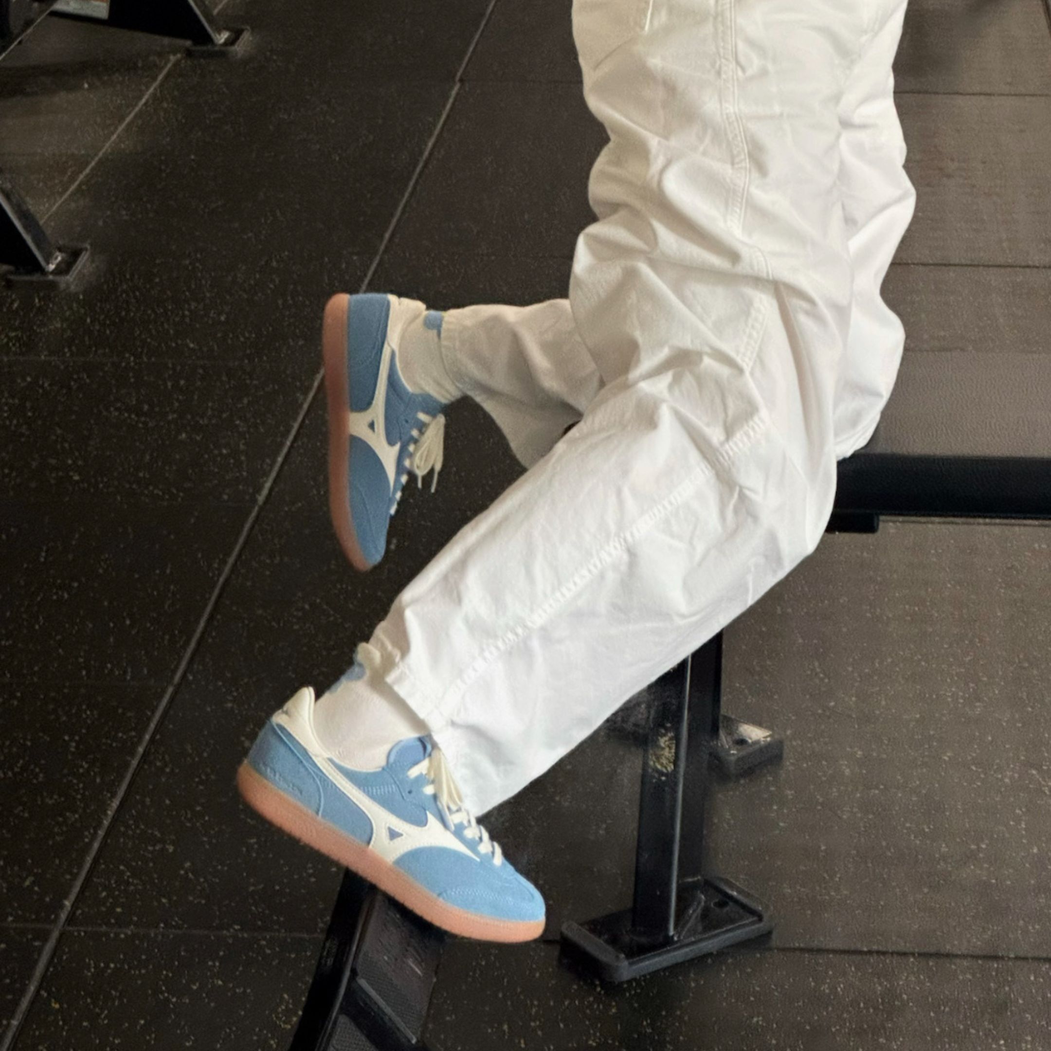 NICEDAY 代購 Mizuno CT Club 01 水藍 淺藍 天藍 藍 白 薄底 復古 D1GH262703