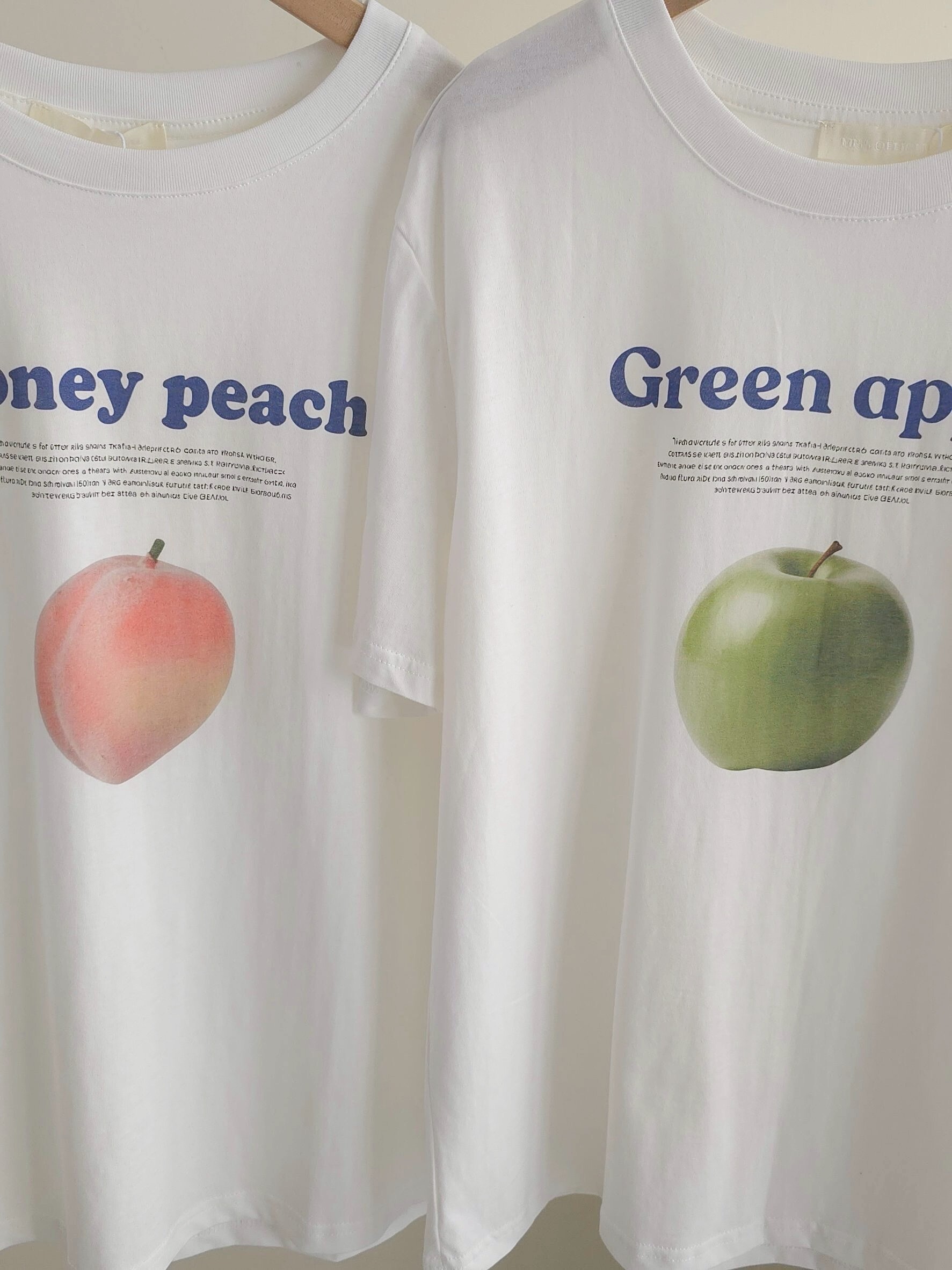 🍑🍏春日果香水果印花T恤 2𝐜𝐨𝐥𝐨𝐫. #MS02