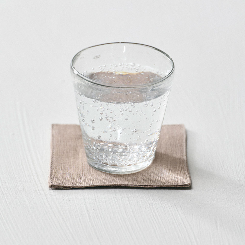 fog linen work  -亞麻杯墊／赤白橡