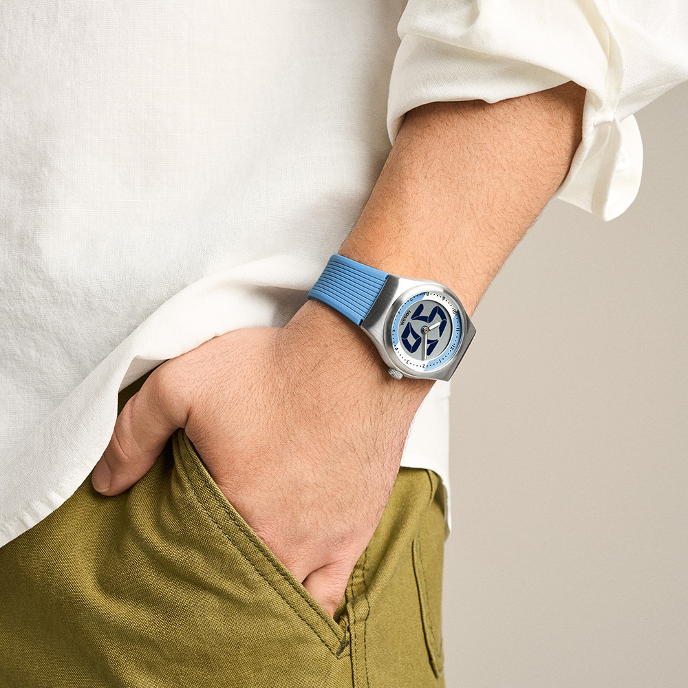 Big Tic World Flags系列限定手錶-阿根廷配色 藍色橡膠錶帶 40 MM LE1240