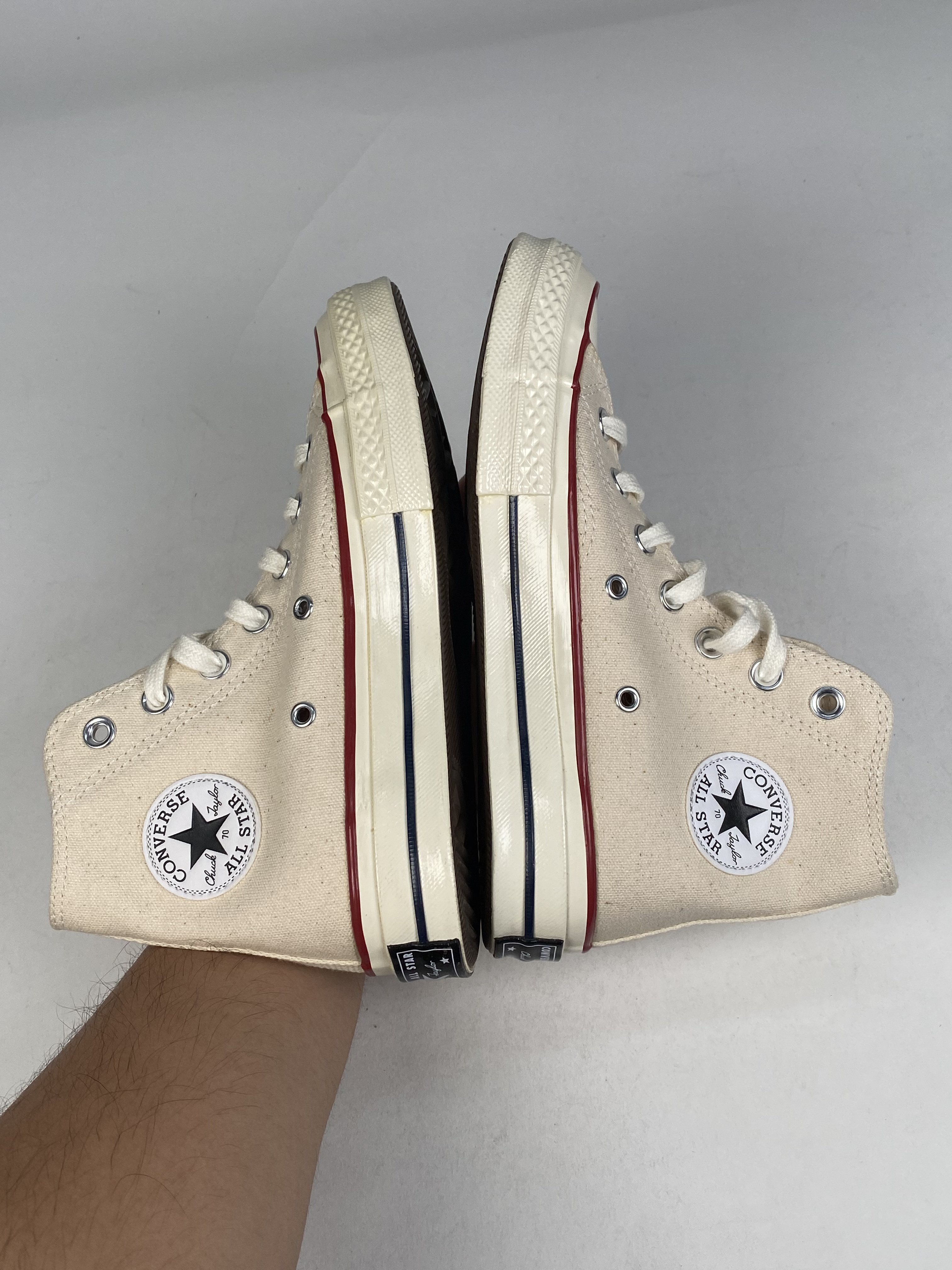 兩腳鞋面髒污、色差 162053C M3 CONVERSE Chuck Taylor Allstar 70 Hi 高筒 米白 1970s 帆布 經典 復古