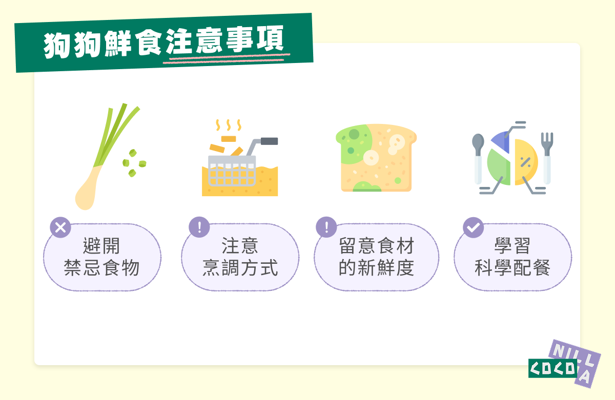 狗狗鮮食注意事項