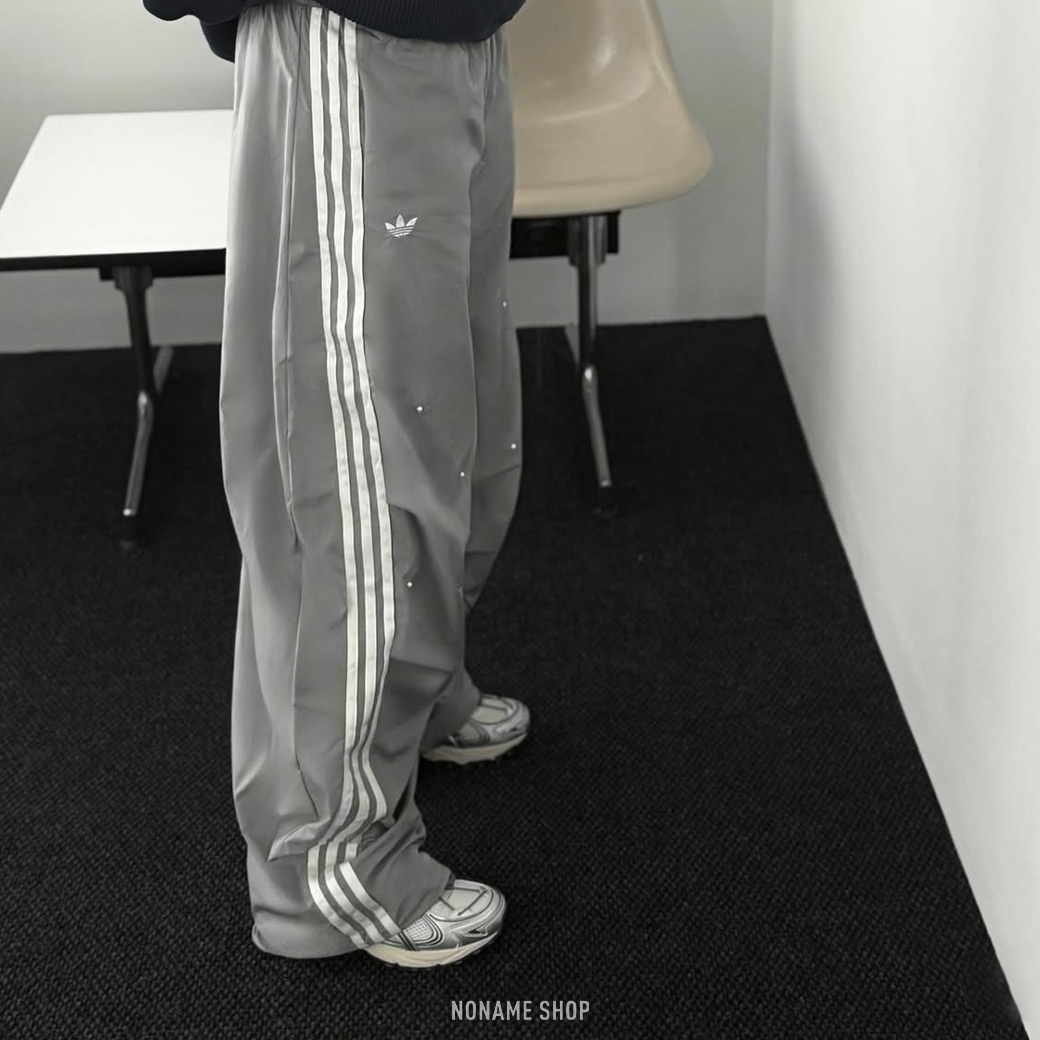 ADIDAS ORIGINALS 梭織 寬鬆 運動 休閒 珍珠 彎刀褲 兩色 (女款)