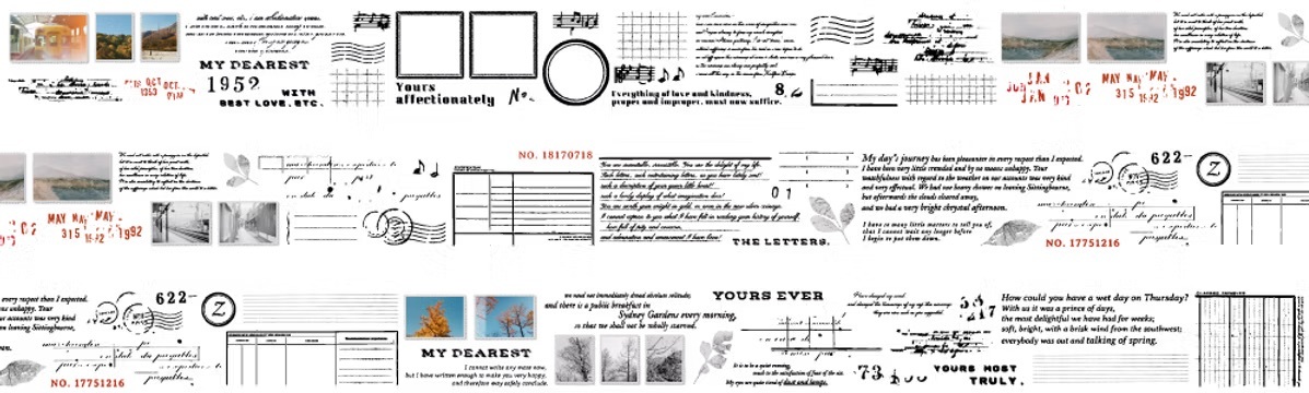 文具人格｜拼貼練習：信 霧面PET