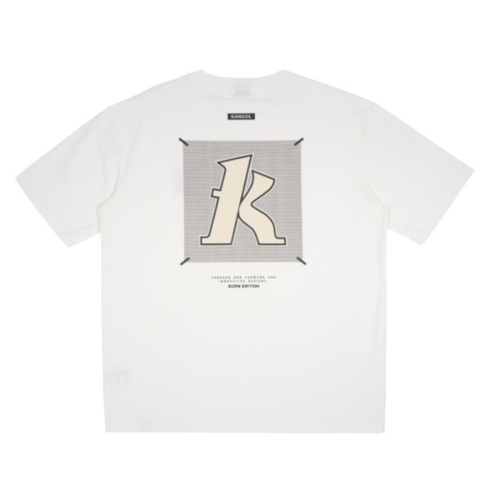 KANGOL 短T 白色 印花 大LOGO 短袖 中性 6525101600