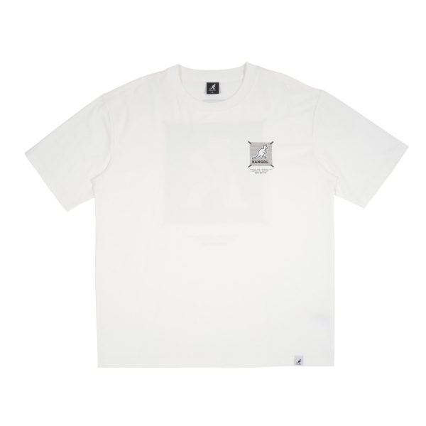 KANGOL 短T 白色 印花 大LOGO 短袖 中性 6525101600