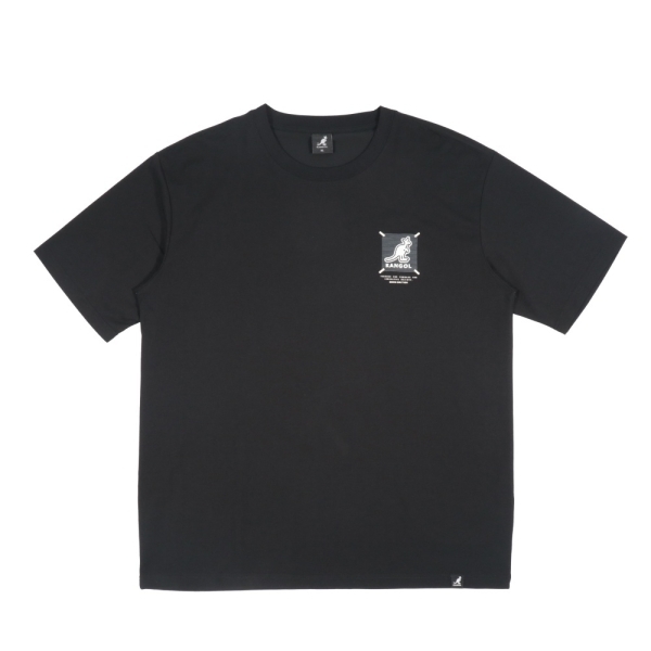 KANGOL 短T 黑色 印花 大LOGO 短袖 中性 6525101620