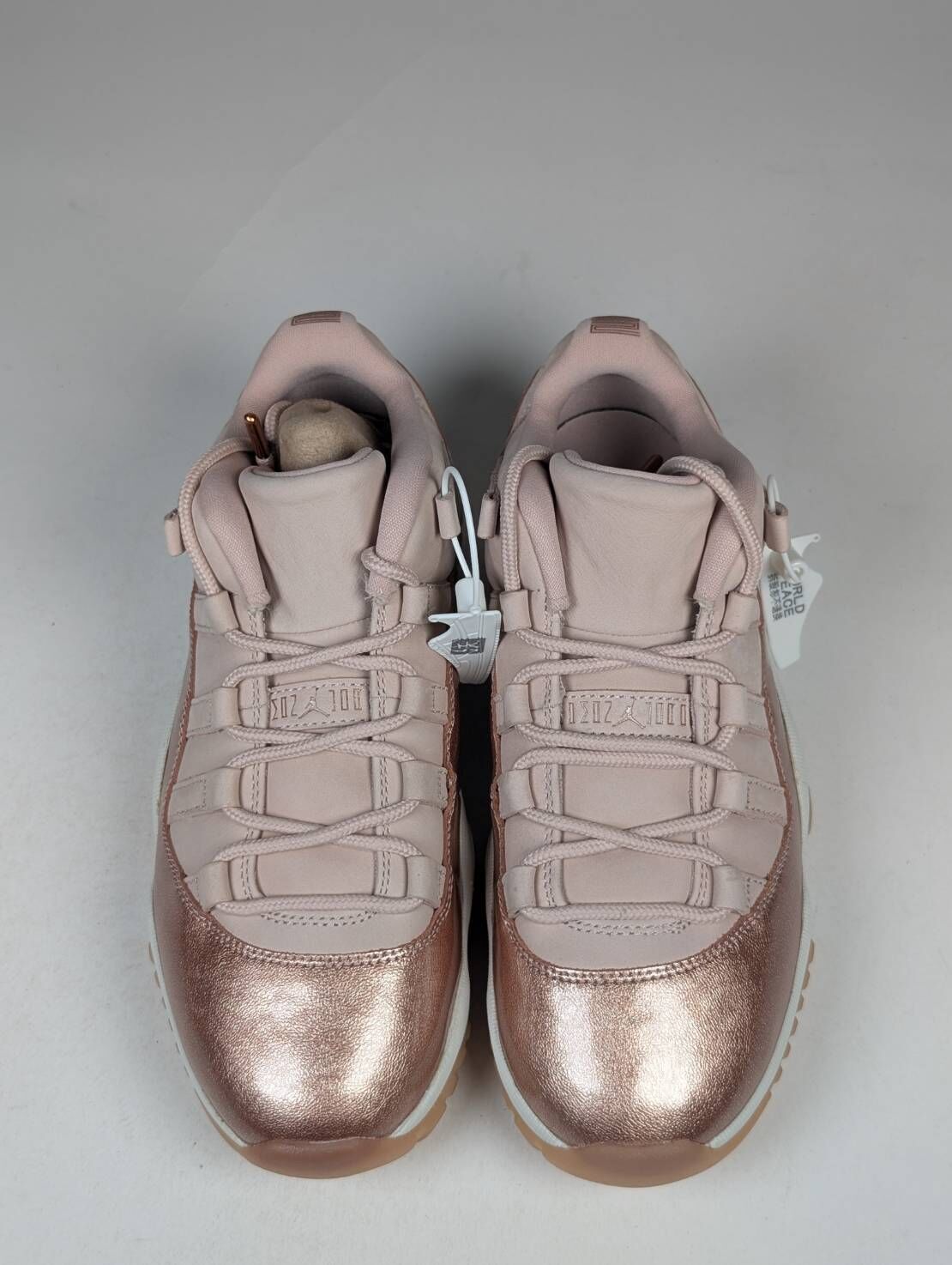 左右腳大底發黃,後跟髒污 AH7860-105/8.5 Nike Air Jordan 11 Retro Low Rose Gold