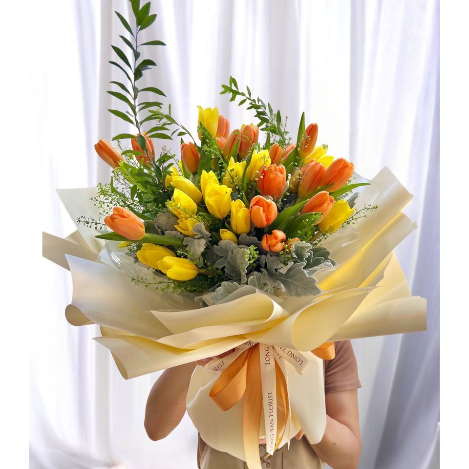 W - 38枝橙黃色鬱金香_TUP12002