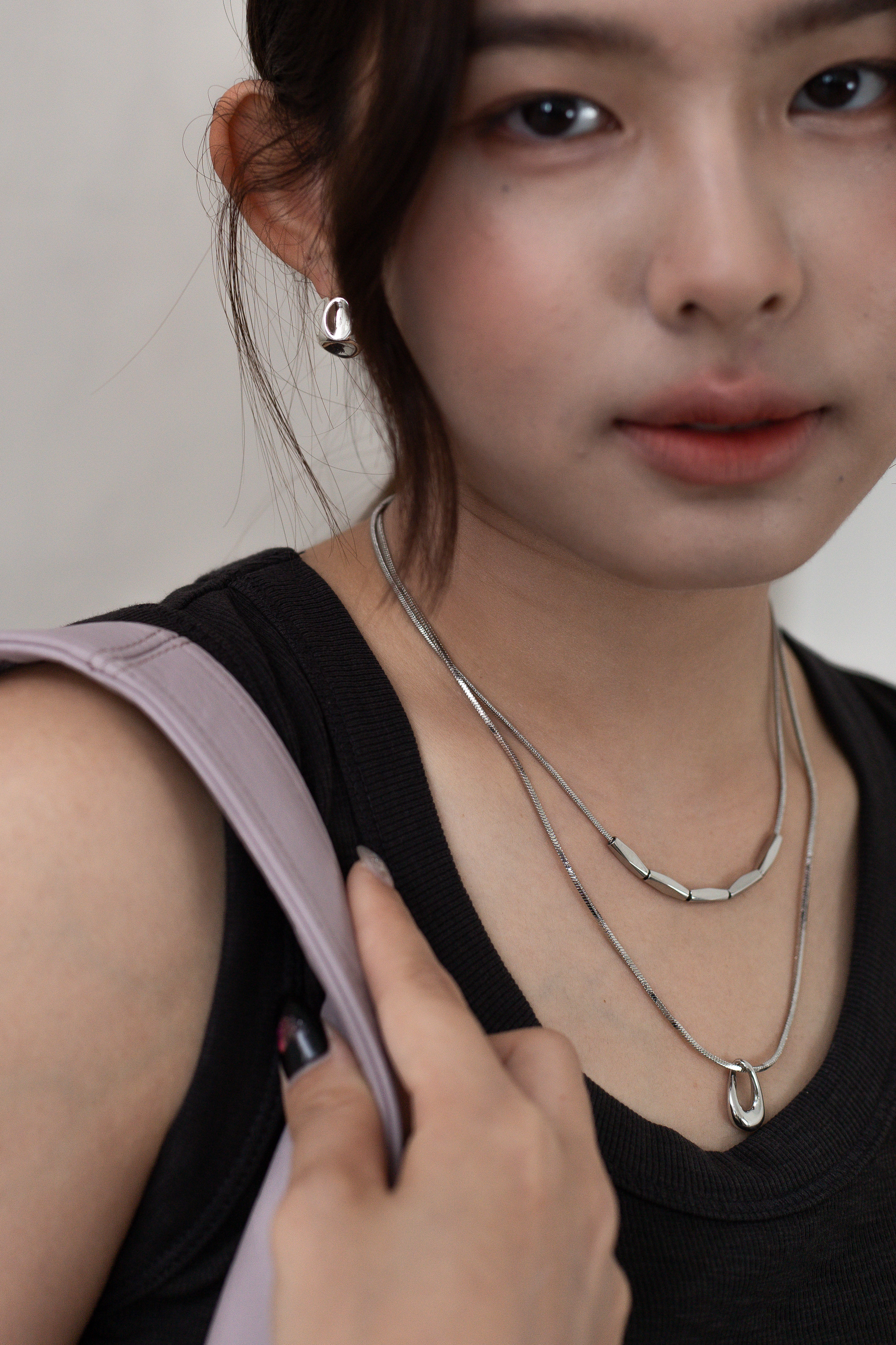 Begon Chain Layered Necklace-D126