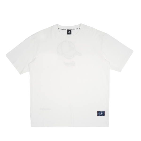 KANGOL 短T 白色 後背貼布 棒球帽 短袖 中性 6525101700