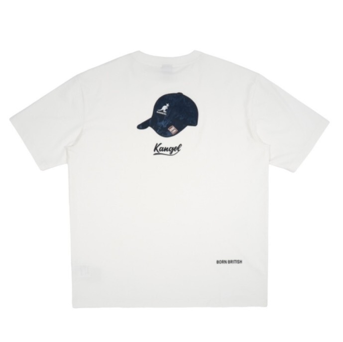KANGOL 短T 白色 後背貼布 棒球帽 短袖 中性 6525101700
