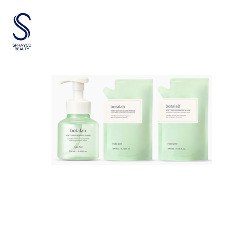 預訂4月上旬到【Riman botalab 秀魅 積雪草柔觸洗手液 套裝】