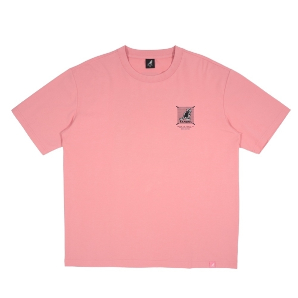 KANGOL 短T 粉紅 印花 大LOGO 短袖 中性 6525101641