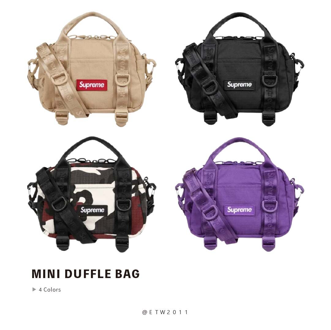 ☆ETW☆【EASY TO WEAR】SUPREME 26SS MINI DUFFLE BAG 手提肩背兩用 側背包 多功能 機能