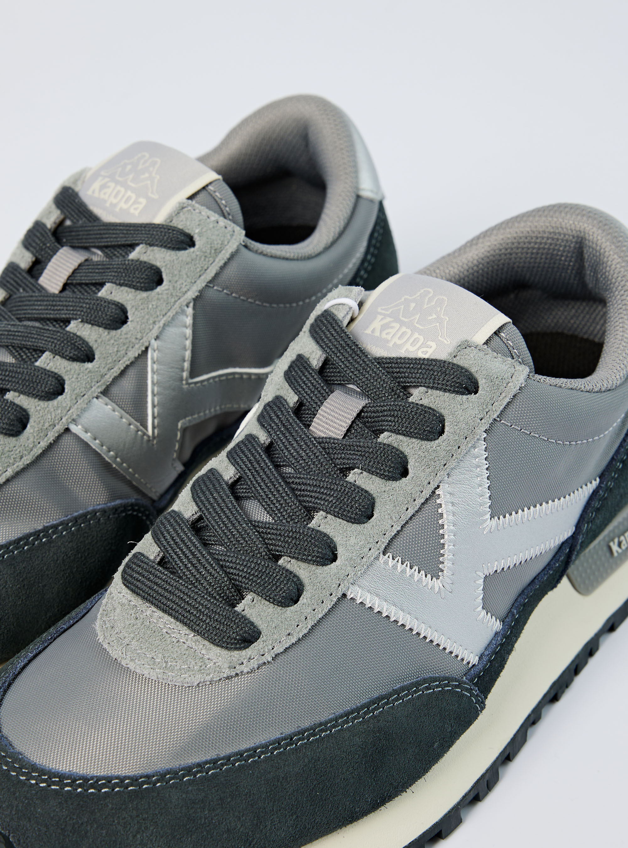 街頭復古休閒運動鞋 (銀灰)