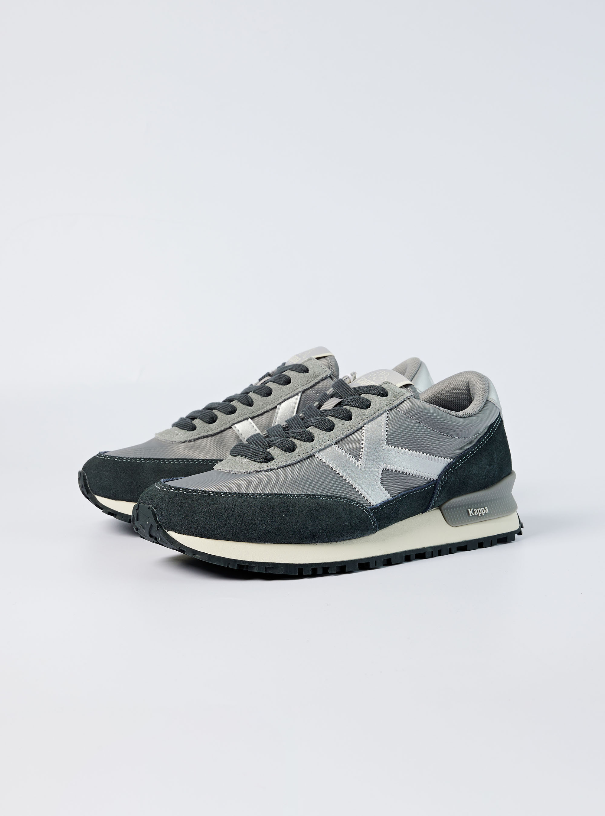 街頭復古休閒運動鞋 (銀灰)