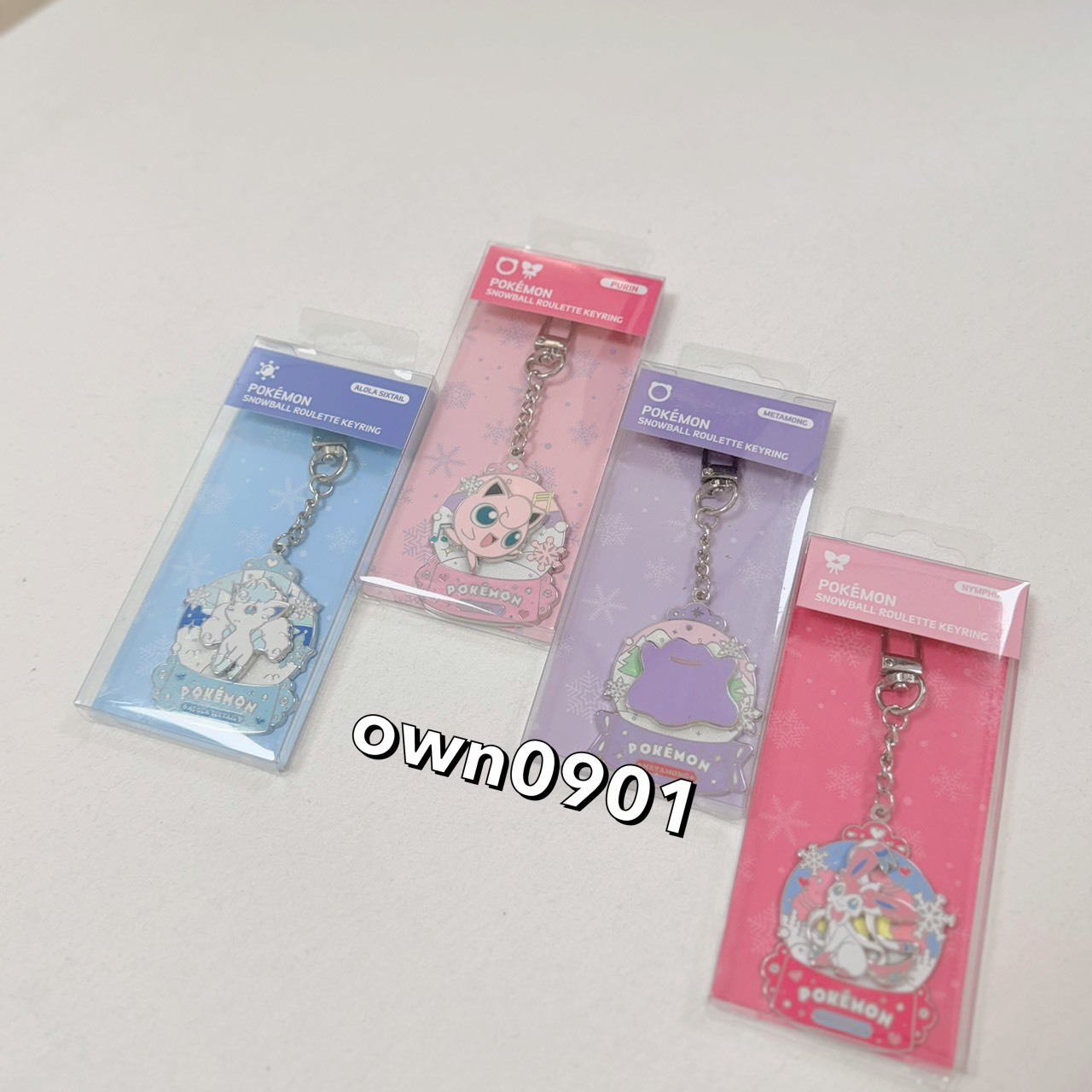 【OWN】Pokémon 寶可夢 韓國限定 吊飾 鑰匙圈 收藏 配件 冰六尾 胖丁 百變怪 仙子伊布