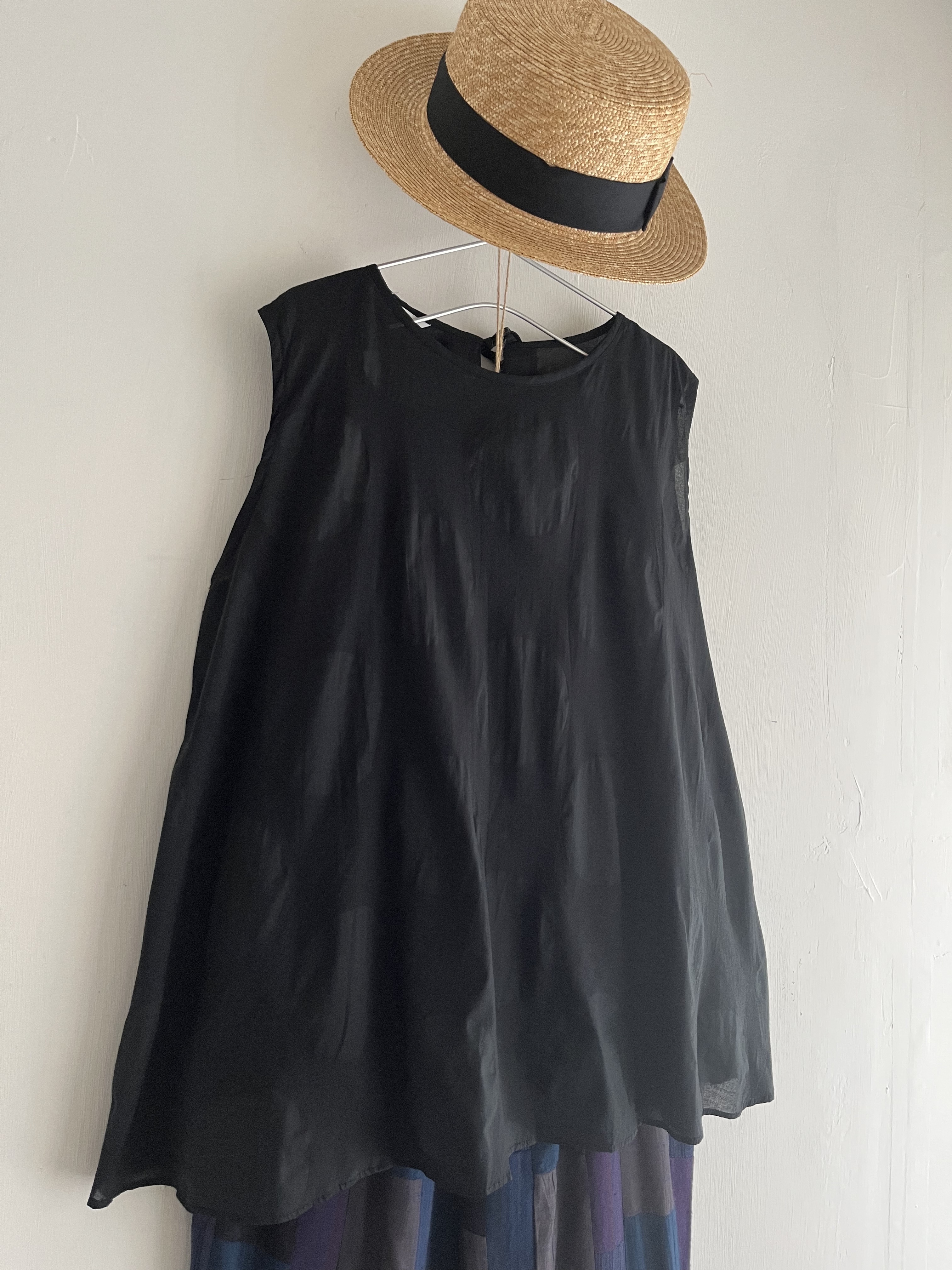 日本製ichi黑色暗波波紋背心