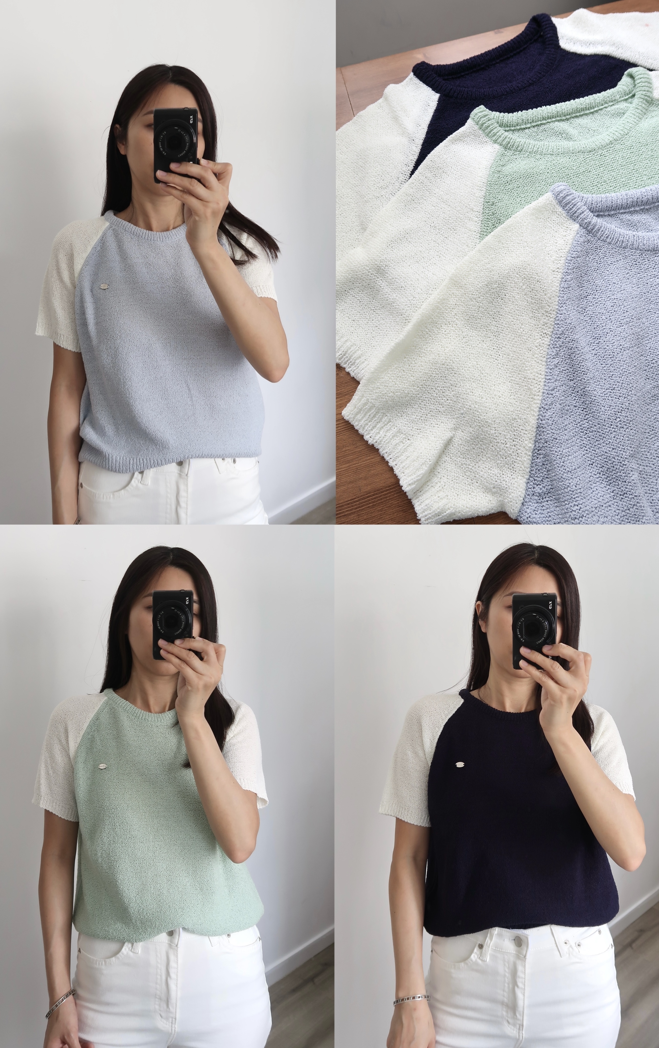 26 S/S 線織牛角剪裁款Top