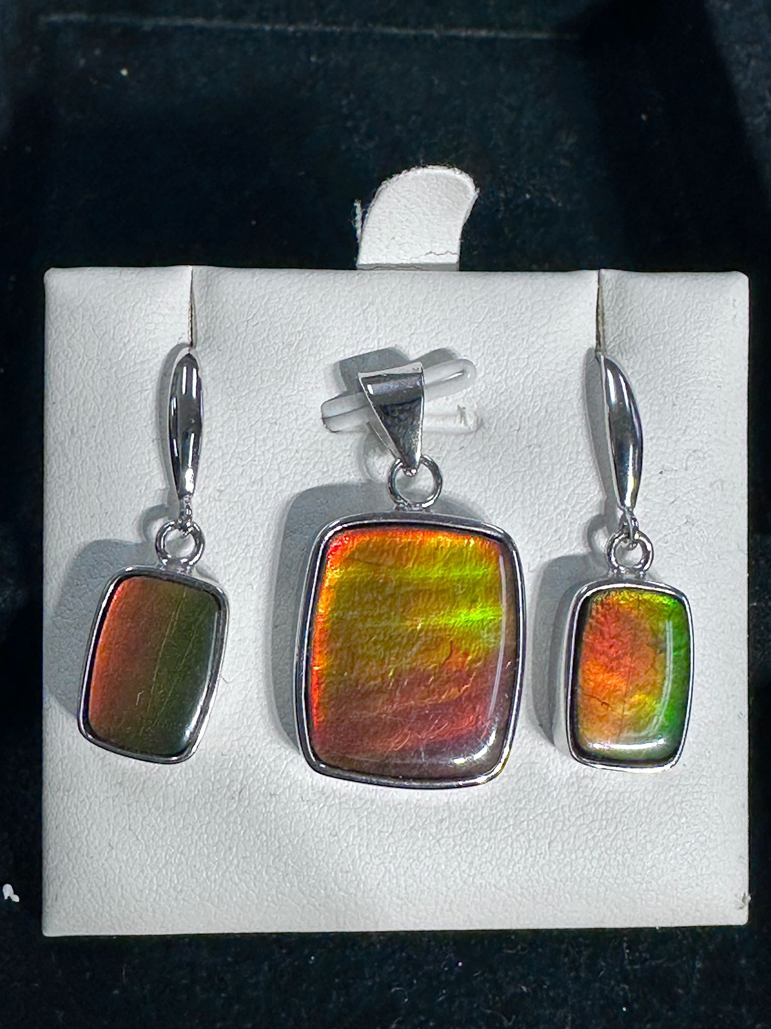 RX02 加拿大斑彩 吊咀耳環套裝2