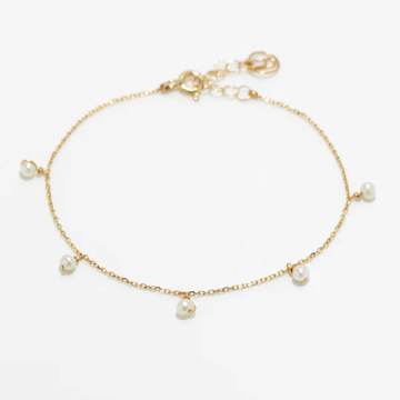 1YA0326-345 [YAY PARIS] Sofia Bracelet 750‰ Gold Cultured Pearl #200ppsfJ01 (EU)