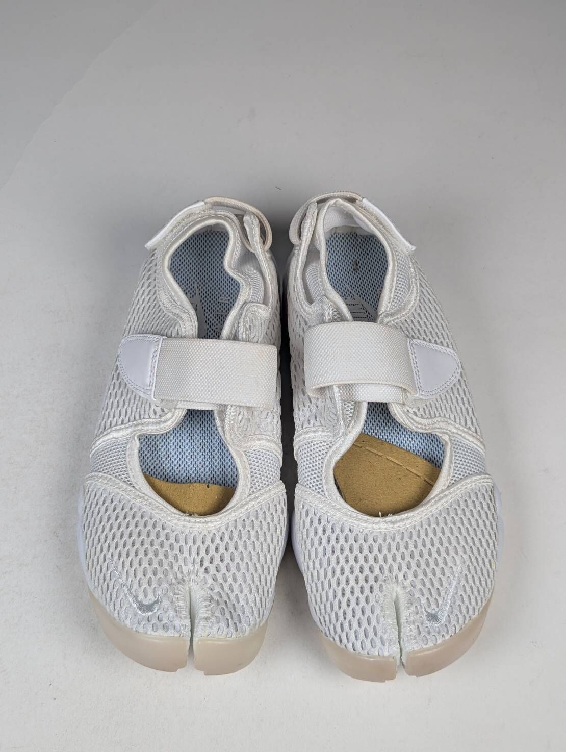 左右腳鞋底鞋面泛黃 848386-100/7 W NIKE AIR RIFT BR 忍者鞋 白色