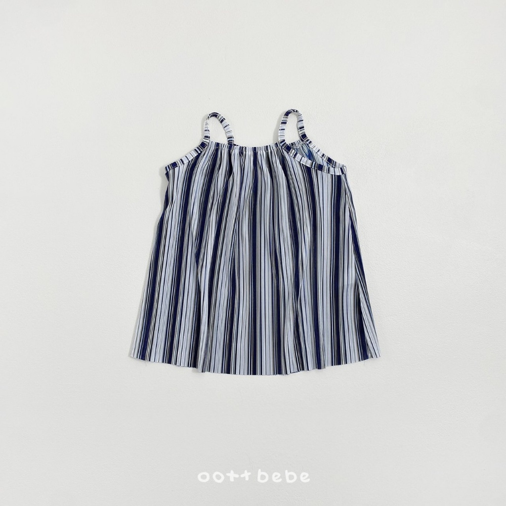 韓國🇰🇷OOTTBEBE 海洋百褶吊帶裙(XS-XL)